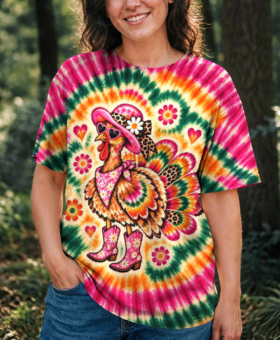 SUNSET BLOOM BURST TURKEY THANKSGIVING ALL OVER PRINT - YHHG2610263