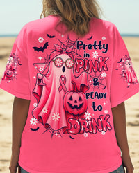 PRETTY IN PINK BOO BREAST CANCER AWARENESS ALL OVER PRINT - TY130825