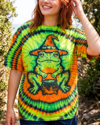 HALLOWEEN WITCH FROG CAULDRON SWIRL ALL OVER PRINT - TYQY1009261