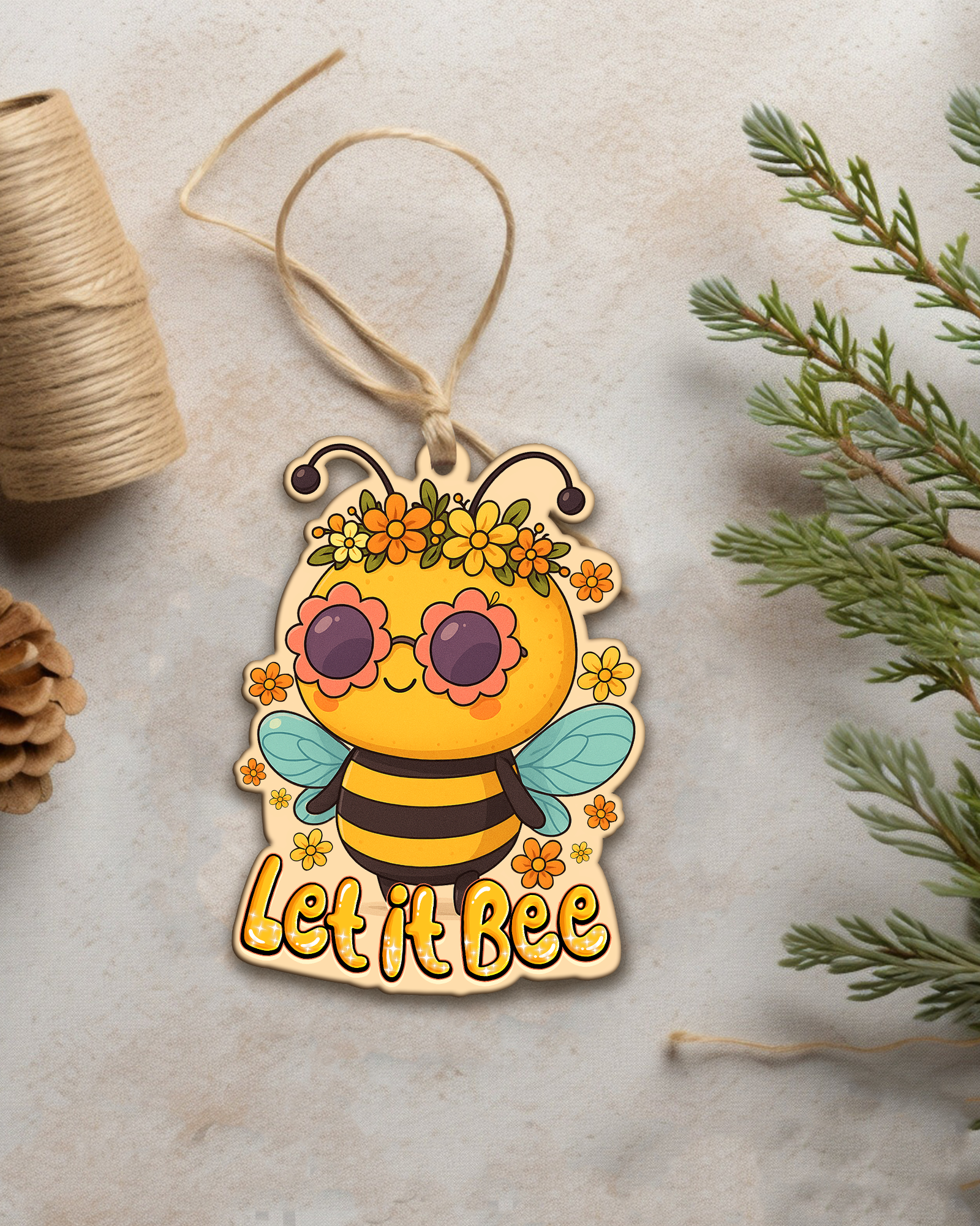 LET IT BEE ORNAMENT & KEYCHAIN - TYQY0508253