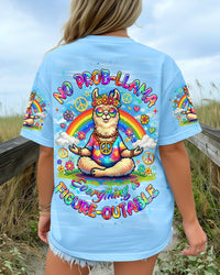 NO PROB-LLAMA ALL OVER PRINT - YHHG1102261
