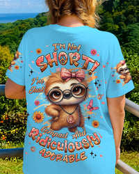 I'M NOT SHORT SLOTH HIPPIE ALL OVER PRINT - YHHG2708251