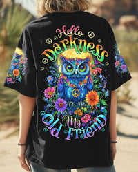 HELLO DARKNESS MY OLD FRIEND OWL ALL OVER PRINT - TY0412241