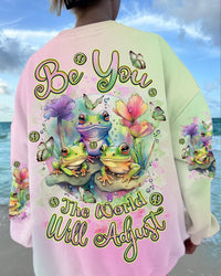 BE YOU THE WORLD WILL ADJUST FROG ALL OVER PRINT - TLNZ0812231