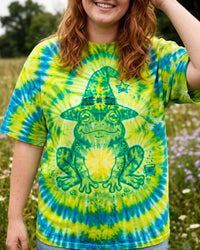 YELLOW GREEN WITCH FROG SWIRL HALLOWEEN ALL OVER PRINT - TYQY1409261