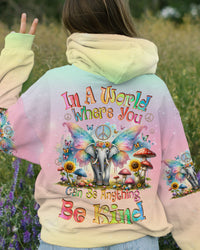 BE KIND ELEPHANT ALL OVER PRINT - TLNZ1910231