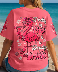 PRETTY IN PINK FLAMINGO HIPPIE ALL OVER PRINT - TYQY2506252