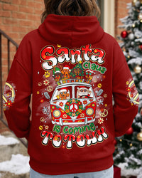 SANTA CLAUS IS COMING TO TOWN DACHSHUND DOG ALL OVER PRINT - TYQY1109262