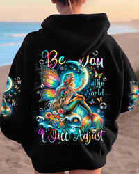 BE YOU THE WORLD WILL ADJUST MERMAID ALL OVER PRINT - TYQY2011234