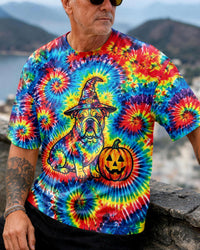 WITCH BULLDOG HALLOWEEN SWIRL ALL OVER PRINT - TYLN1709261
