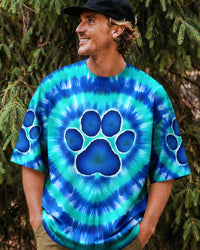 BLUE TEAL PAW ALL OVER PRINT - TYQY2302261