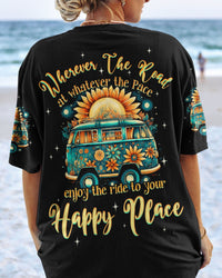 RIDE TO HAPPY PLACE ALL OVER PRINT - TYQY2908232