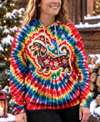 CHRISTMAS SWIRL DACHSHUND ALL OVER PRINT - YHHG2010261