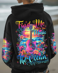FIND ME WHERE THE MUSIC MEETS THE OCEAN ALL OVER PRINT - TY0212241