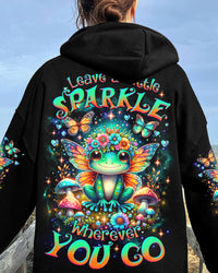LEAVE A LITTLE SPARKLE WHEREVER YOU GO FROG ALL OVER PRINT - TLNZ1902243