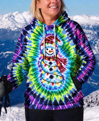 RADIANT CHRISTMAS SNOWMAN SWIRL ALL OVER PRINT - YHHG1610263