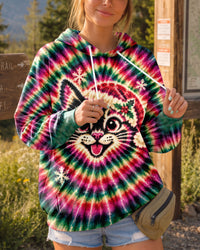 RADIANT CHRISTMAS CAT ALL OVER PRINT - YHLN1510262