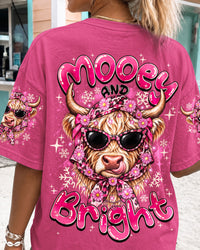 MOOEY AND BRIGHT HIGHLAND COW CHRISTMAS ALL OVER PRINT - TY2609261