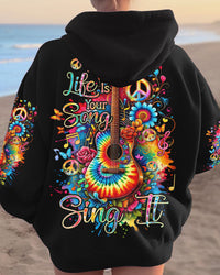 YOUR LIFE IS YOUR SONG GUITAR ALL OVER PRINT - TYQY3011234
