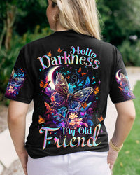 HELLO DARKNESS MY OLD FRIEND BUTTERFLY ALL OVER PRINT - TLNZ0308233
