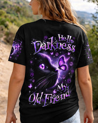 HELLO DARKNESS MY OLD FRIEND CAT AND BUTTERFLY ALL OVER PRINT - TYQY1203262