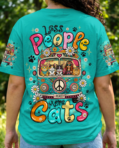 LESS PEOPLE MORE CATS ALL OVER PRINT - TYQY1708263
