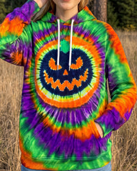 TRIPPY SPOOKY PUMPKIN HALLOWEEN SWIRL ALL OVER PRINT - TYPQ2508267