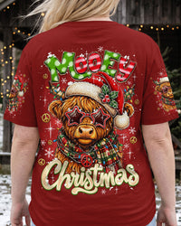 MOOEY CHRISTMAS HIGHLAND COW ALL OVER PRINT - TYQY0710264