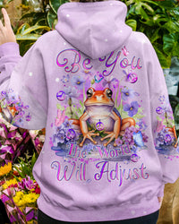 BE YOU THE WORLD WILL ADJUST FROG ALL OVER PRINT - TYQY3011233
