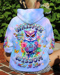WHISPER WORDS OF WISDOM LET IT BE OWL ALL OVER PRINT - YHHG2310251