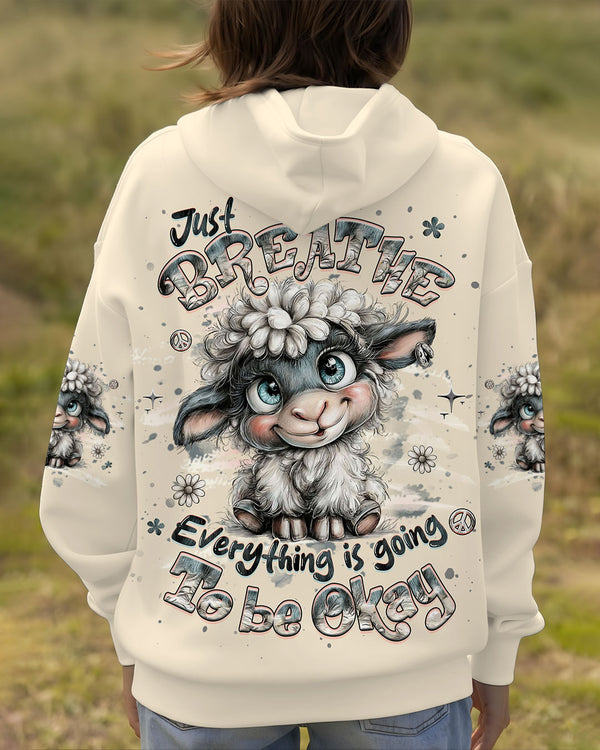 JUST BREATHE SHEEP ALL OVER PRINT - YHHG2210251