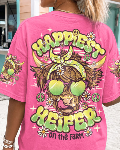 HAPPIEST HEIFER HIGHLAND COW ALL OVER PRINT - TY1510261