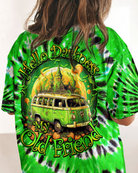 HELLO DARKNESS MY OLD FRIEND HALLOWEEN GREEN TIE DYE ALL OVER PRINT - TY2407233