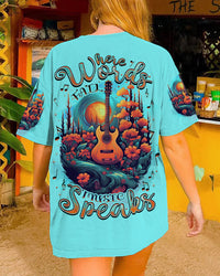 WHERE WORDS FAIL MUSIC SPEAKS GUITAR ALL OVER PRINT - TLNZ2206232