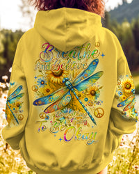 JUST BREATHE AND BELIEVE DRAGONFLY ALL OVER PRINT - TYQY0211234