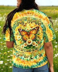 JUST BREATHE BUTTERFLY FLORAL SWIRL ALL OVER PRINT - TLHG2703263