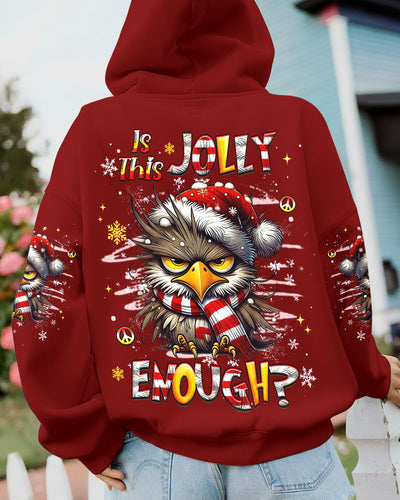 IS THIS JOLLY ENOUGH OWL CHRISTMAS ALL OVER PRINT - YHHG2410252