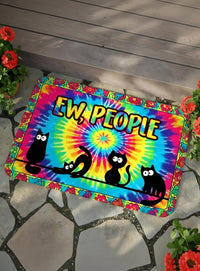 EW PEOPLE RAINBOW SWIRL DOORMAT - YHHG2801263