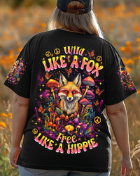WILD LIKE A FOX FREE LIKE A HIPPIE ALL OVER PRINT -  TLNZ0807252