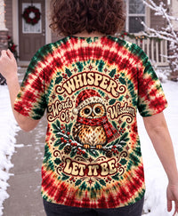 WHISPER WORDS OF WISDOM CHRISTMAS OWL ALL OVER PRINT - YHHG0610261