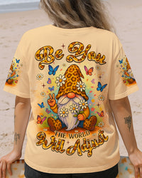 BE YOU THE WORLD WILL ADJUST GNOME LEOPARD ALL OVER PRINT - TLNZ0506252