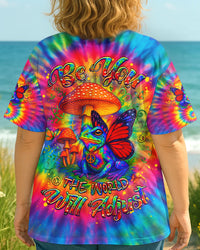 BE YOU THE WORLD WILL ADJUST FROG TIE DYE ALL OVER PRINT - YHHG1206252