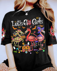 LET'S GO GIRLS FLAMINGO HALLOWEEN ALL OVER PRINT - TY0308231