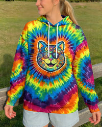 PRISMATIC PEACE CAT ALL OVER PRINT - YHHG1901261