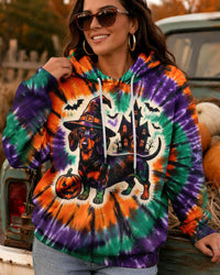 WITCHY WIENER SPIRAL HALLOWEEN ALL OVER PRINT - TYLN2508264