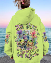 BE YOU THE WORLD WILL ADJUST FROG ALL OVER PRINT - TLNZ2009233