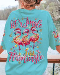 LET'S JINGLE AND FLAMINGLE CHRISTMAS ALL OVER PRINT - TYQY2110232