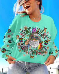 STAY MERRY AND BRIGHT SANTA CHRISTMAS ALL OVER PRINT - TLNO0609236