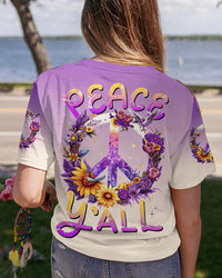 PEACE Y'ALL FLORALS ALL OVER PRINT - TLNZ1306231