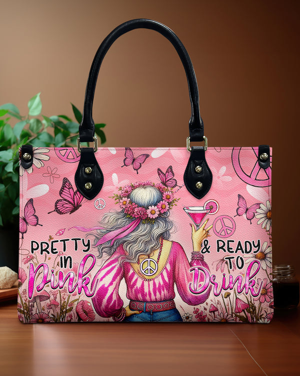 PRETTY IN PINK LEATHER HANDBAG - TYQY0108243